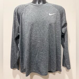 Nike Men's Heathered Gray Long Sleeve Tee - NWOT